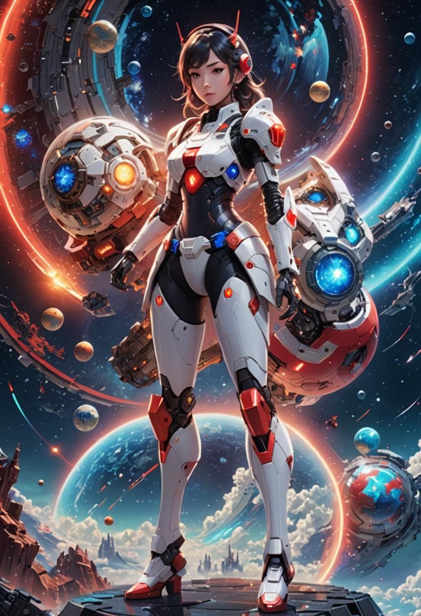 Nintendo Switch Girl in Anime Style