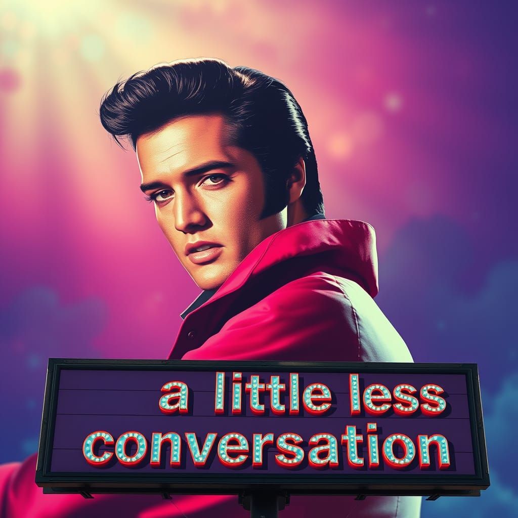 Hyperrealistic Billboard: A Little Less Conversation