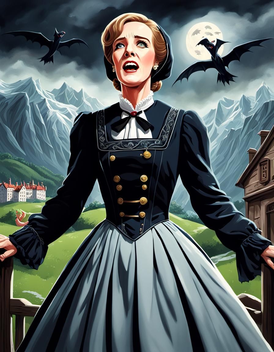 Vampire Maria from Sound of Music: Dark Fantasy Art
