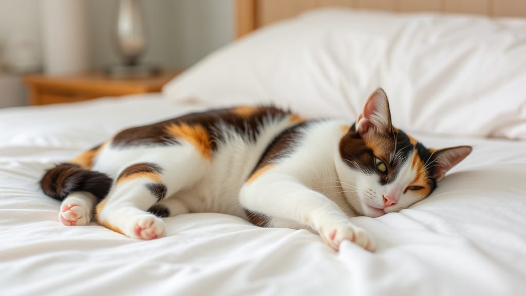 Cozy Bed Scene in a Vibrant Color Palette