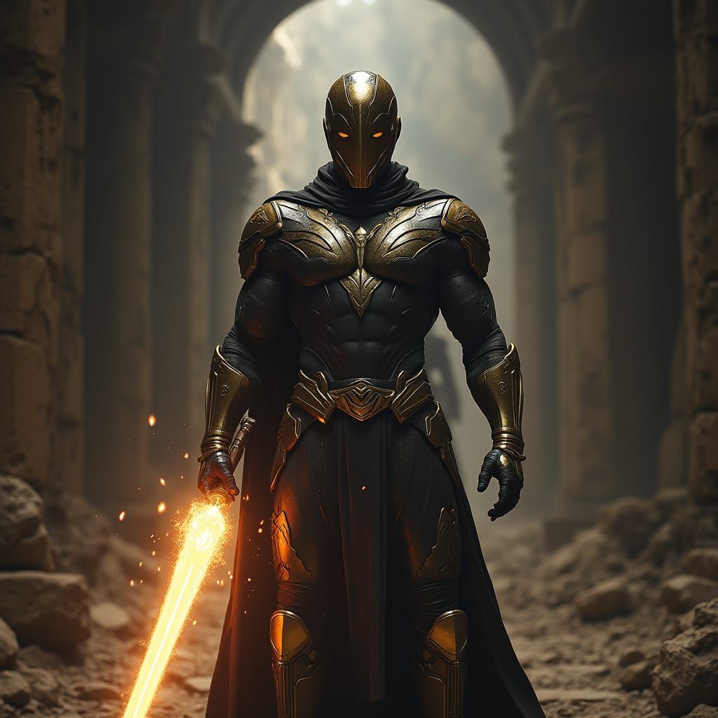 Cosmic God Emperor Stands Majestically