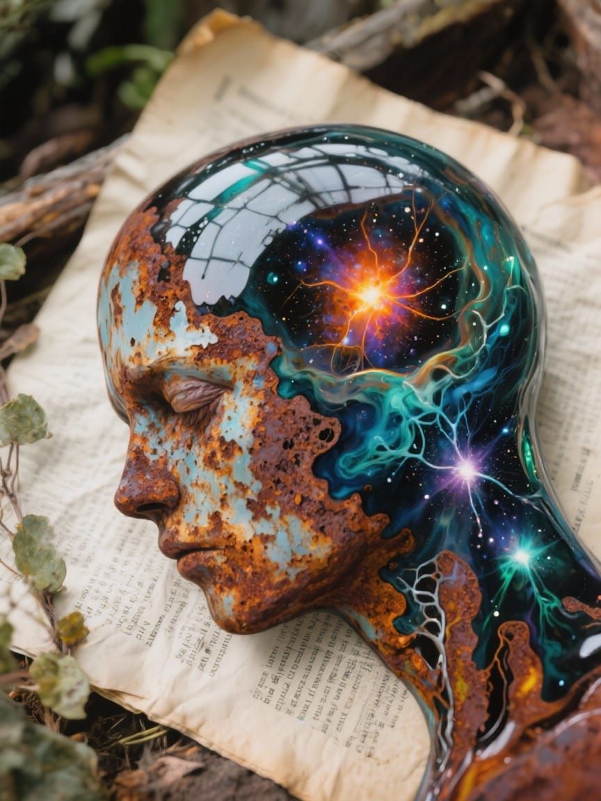 Abstract Alcohol Ink Art in Resin