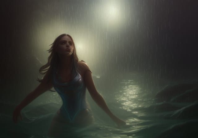 Jaina Proudmoore in Rain, Digital Art