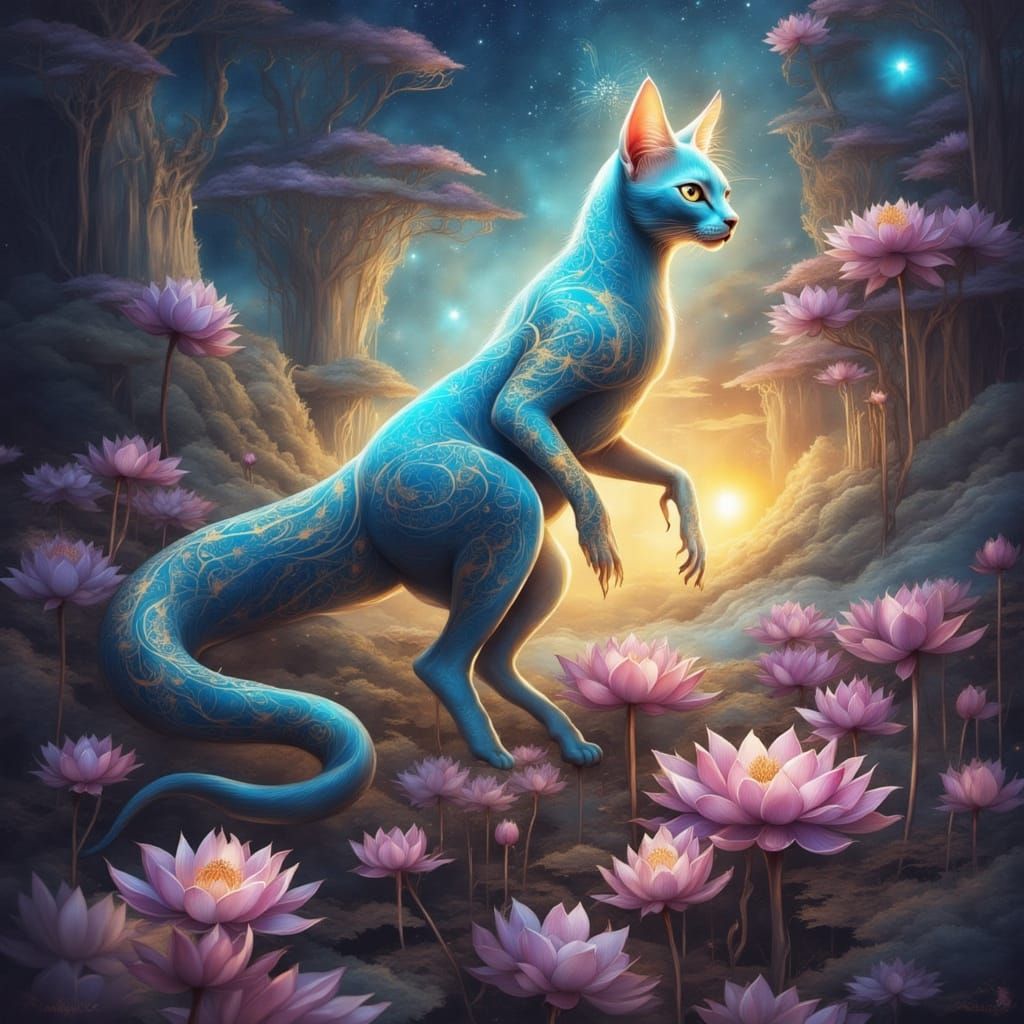 Bioluminescent Alien Communicates Through Dance