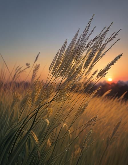 Sunset Embrace: A Detailed and Colorful Painting