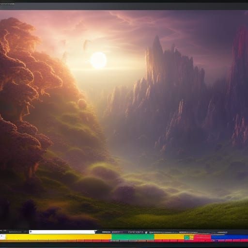 Fantastical Sun and Moon Show in Deep Color
