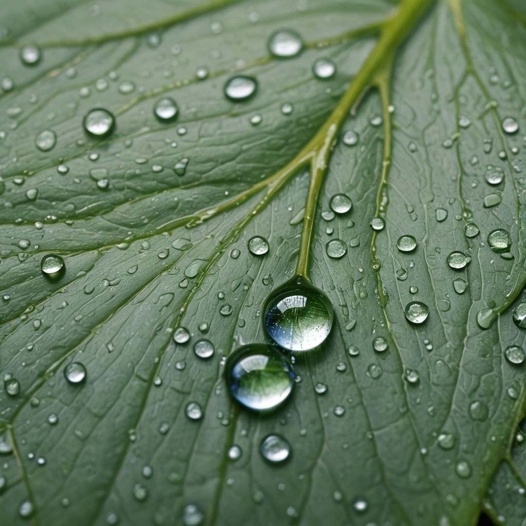 Raindrop Falling: Macro Photography in Vivid Detail