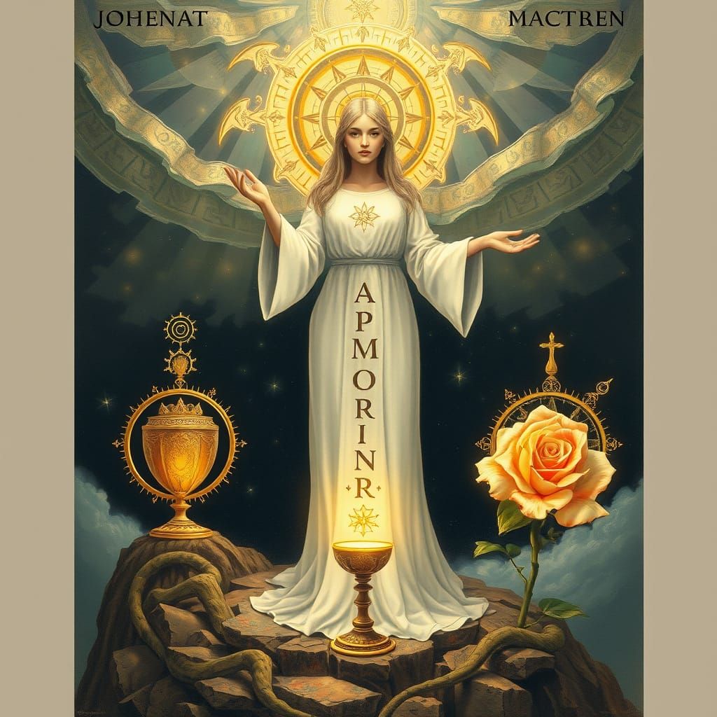Sophia: Divine Wisdom in a Mystical Dreamscape