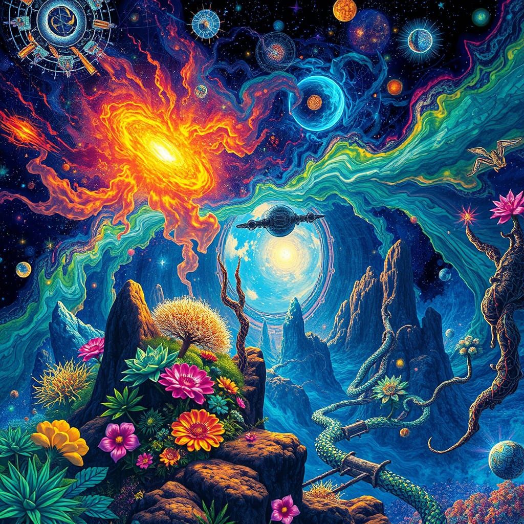 Holographic Astral Cosmic Illustration of the Undiscovered C...