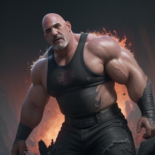 Bill Goldberg in WWE: Close View in Rage