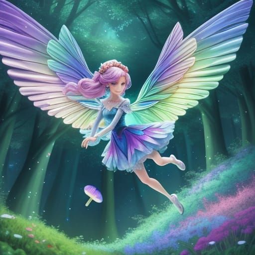 Enchanted Forest: Fairies in Vibrant Digital Animation