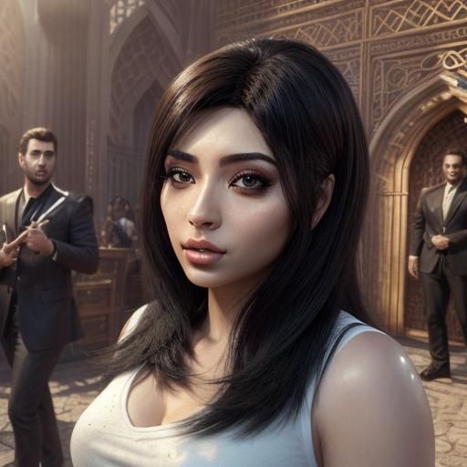 Beautiful Doctor with Iranian and European Features