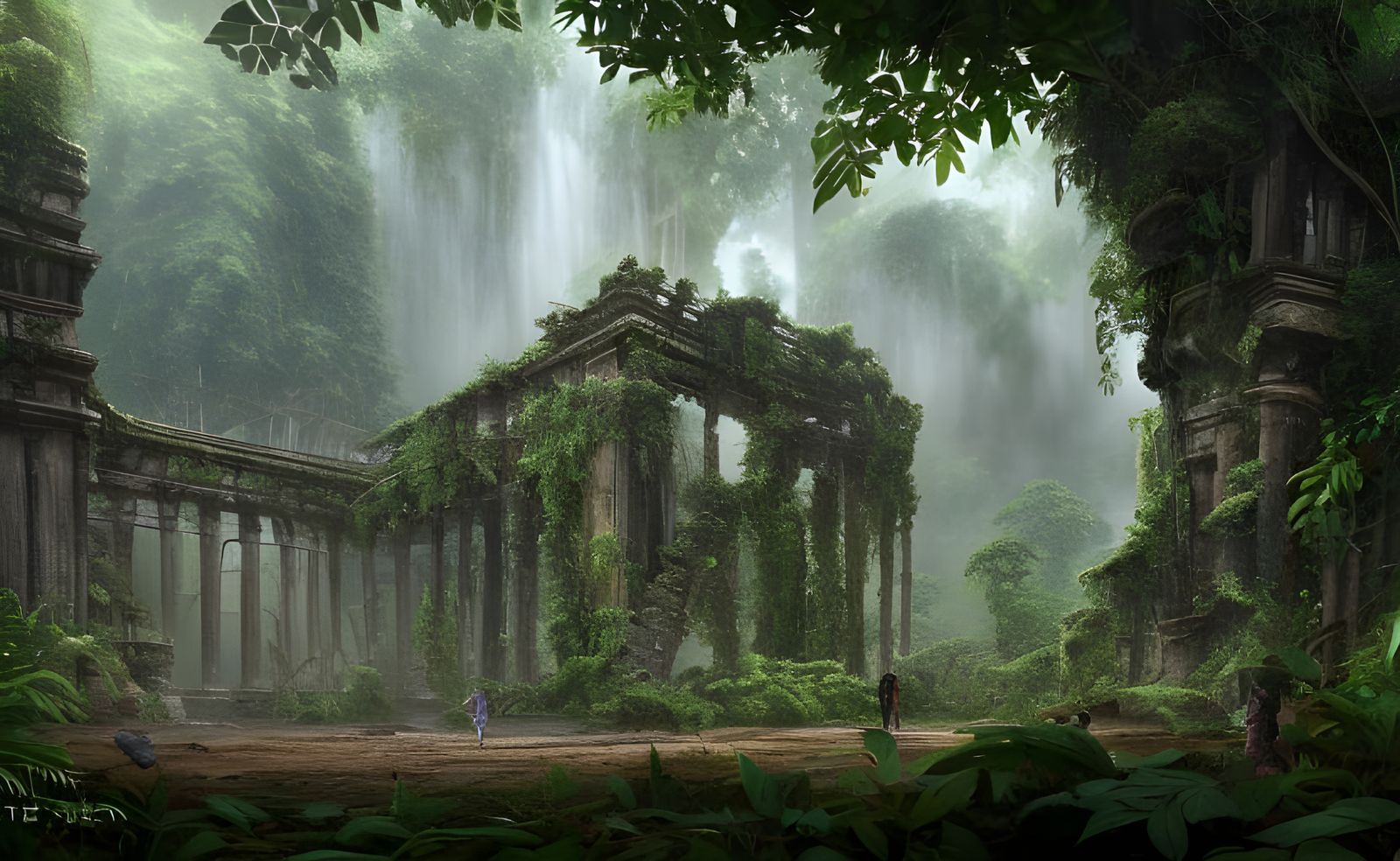 Amazon Jungle Ruins in Hyper-Realistic Digital Art