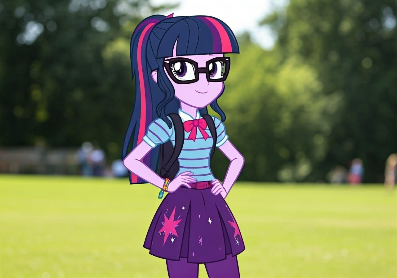 Twilight Sparkle at a Music Festival