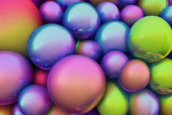 Inflatable Bubble Monsters in Psychedelic 3D Art