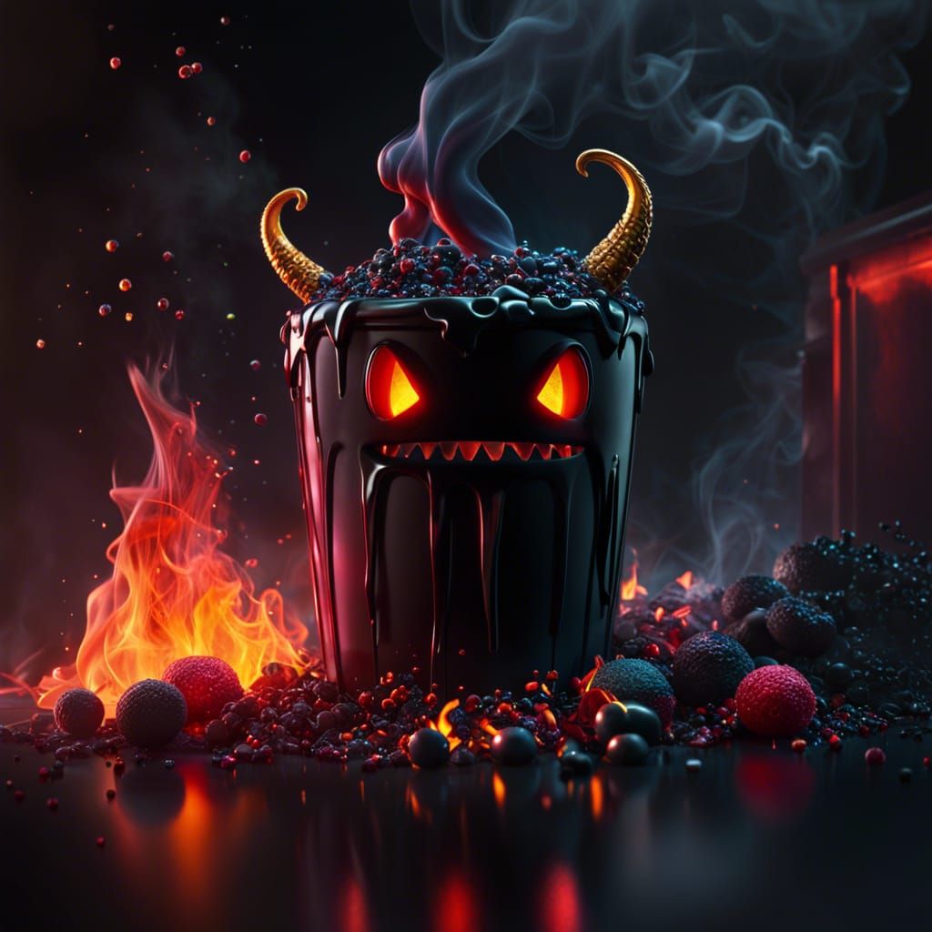 Hyperrealistic Candy Demon by Dumpster Fire