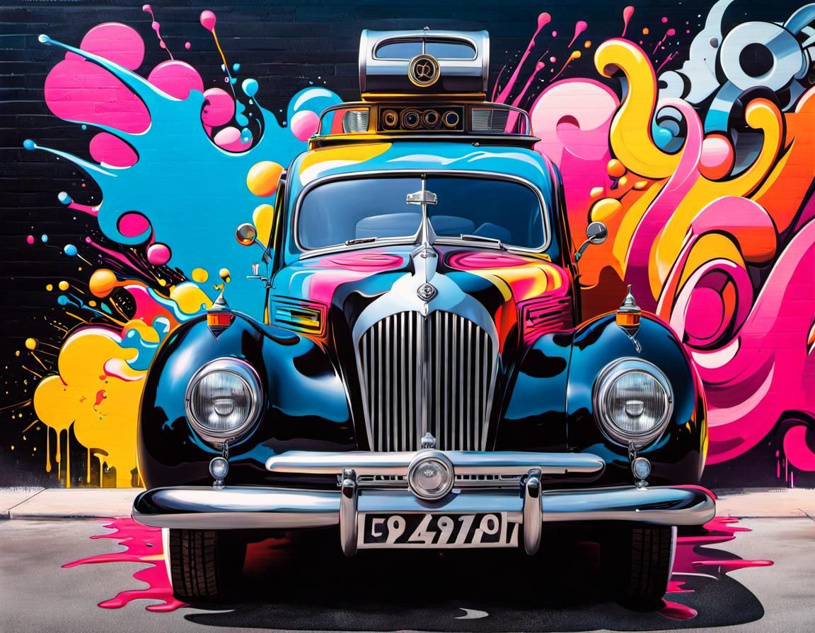 Dieselpunk Graffiti Art: Pride and Unity in Maximalism