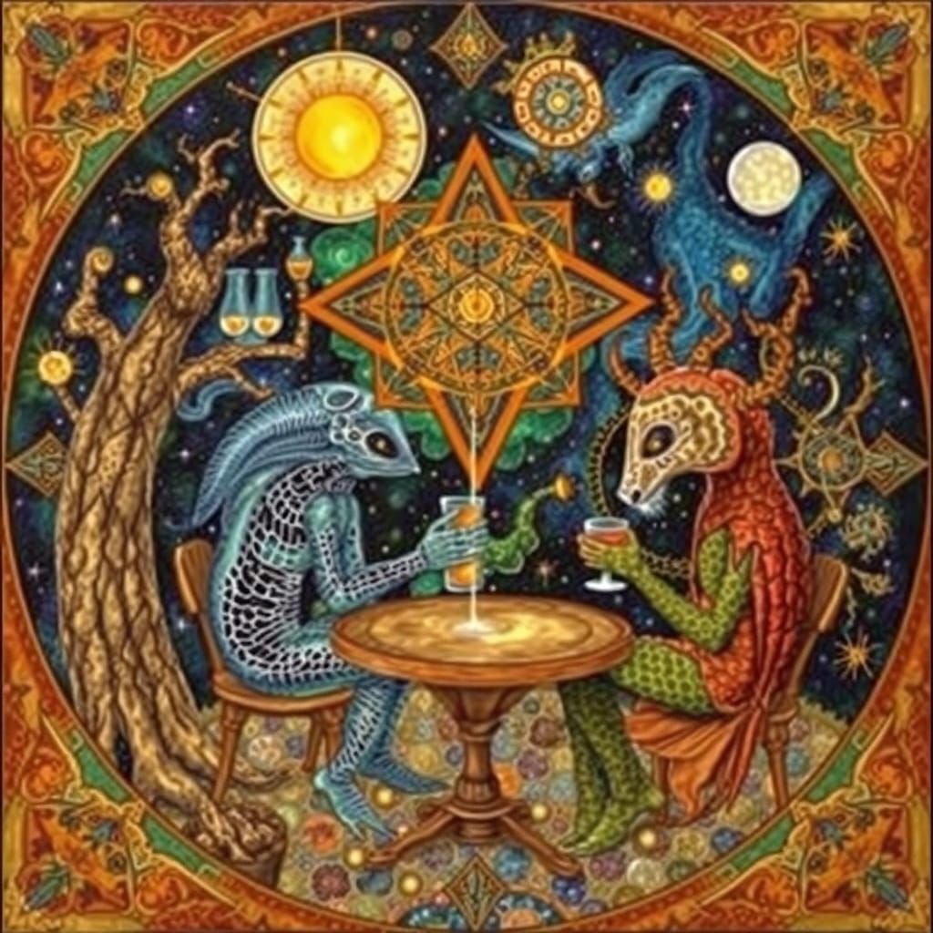 Psychedelic Utopia: A Maximalist, Surrealist Galaxy Cafe