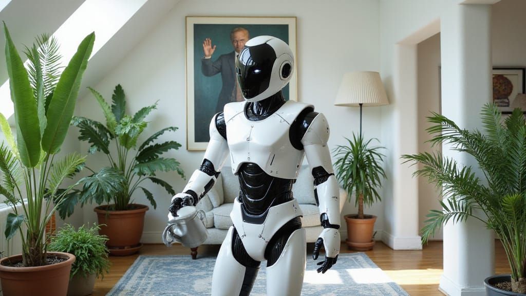 Cyberpunk Optimus III Tends to Exotic Plant Collection