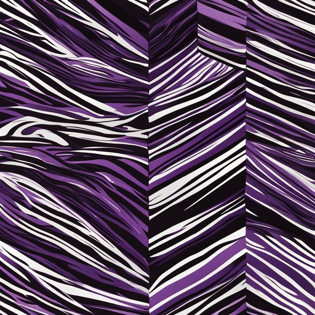 Purple and Black Tiger Stripe Pattern Design