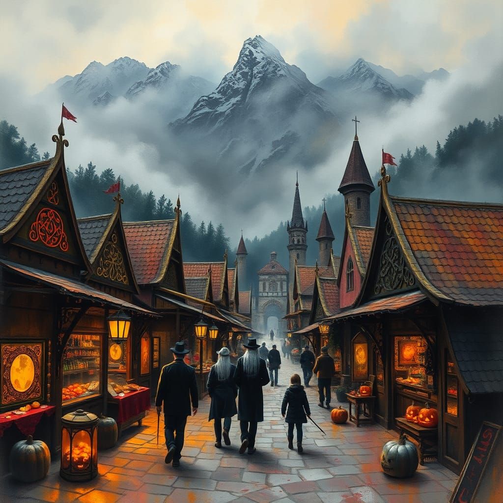 Transylvanian Halloween Market in Heavy Metal Style