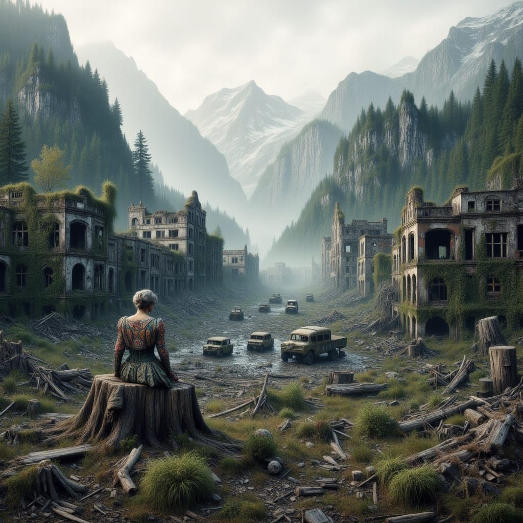 Brothers in Arms Amidst the Ruins of War