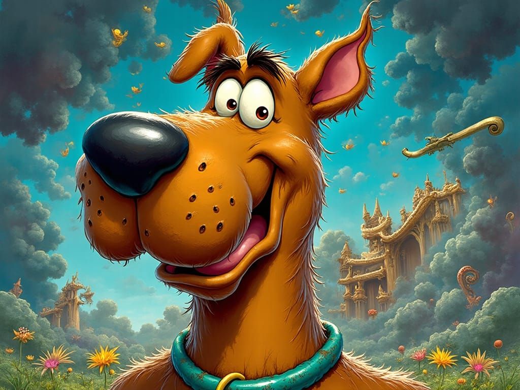 Surreal Scooby Doo Caricature