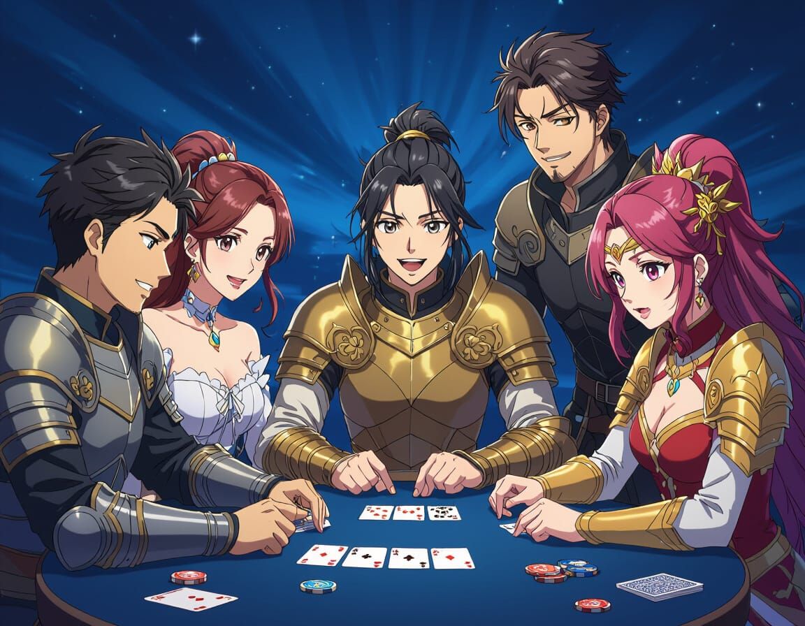 Anime-Style Bible Card Game with Dynamic Characters