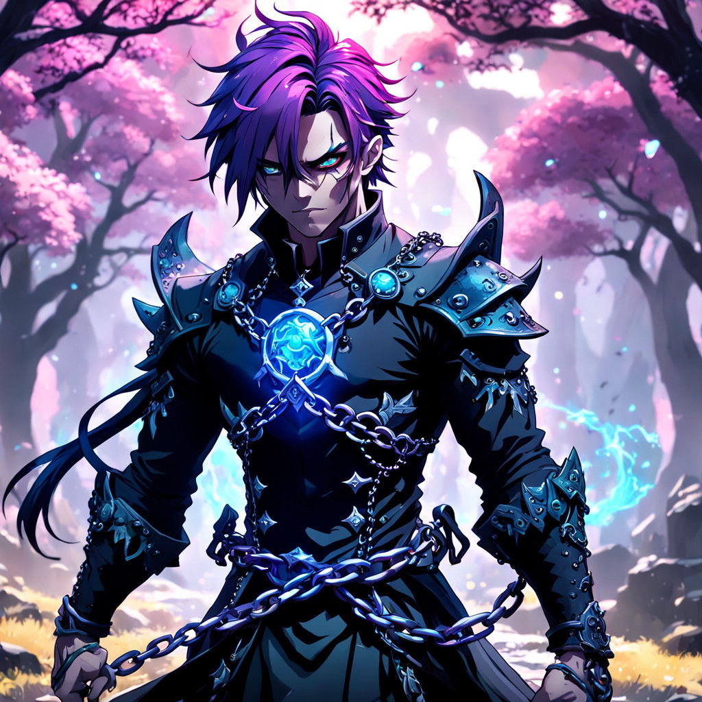 Intricate Victorian Anime Necromancer Unleashed