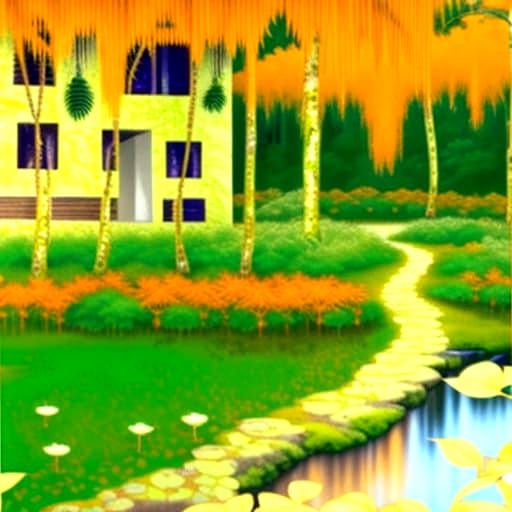 Vibrant Rainforest Teeming with Life in Intricate Detail