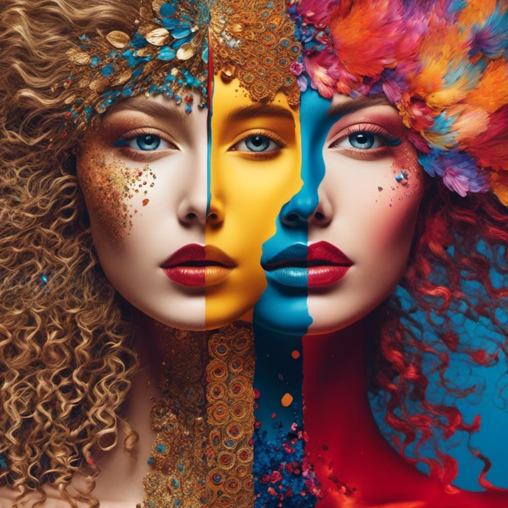 Surreal Portrait: Appearance vs. Inner Self