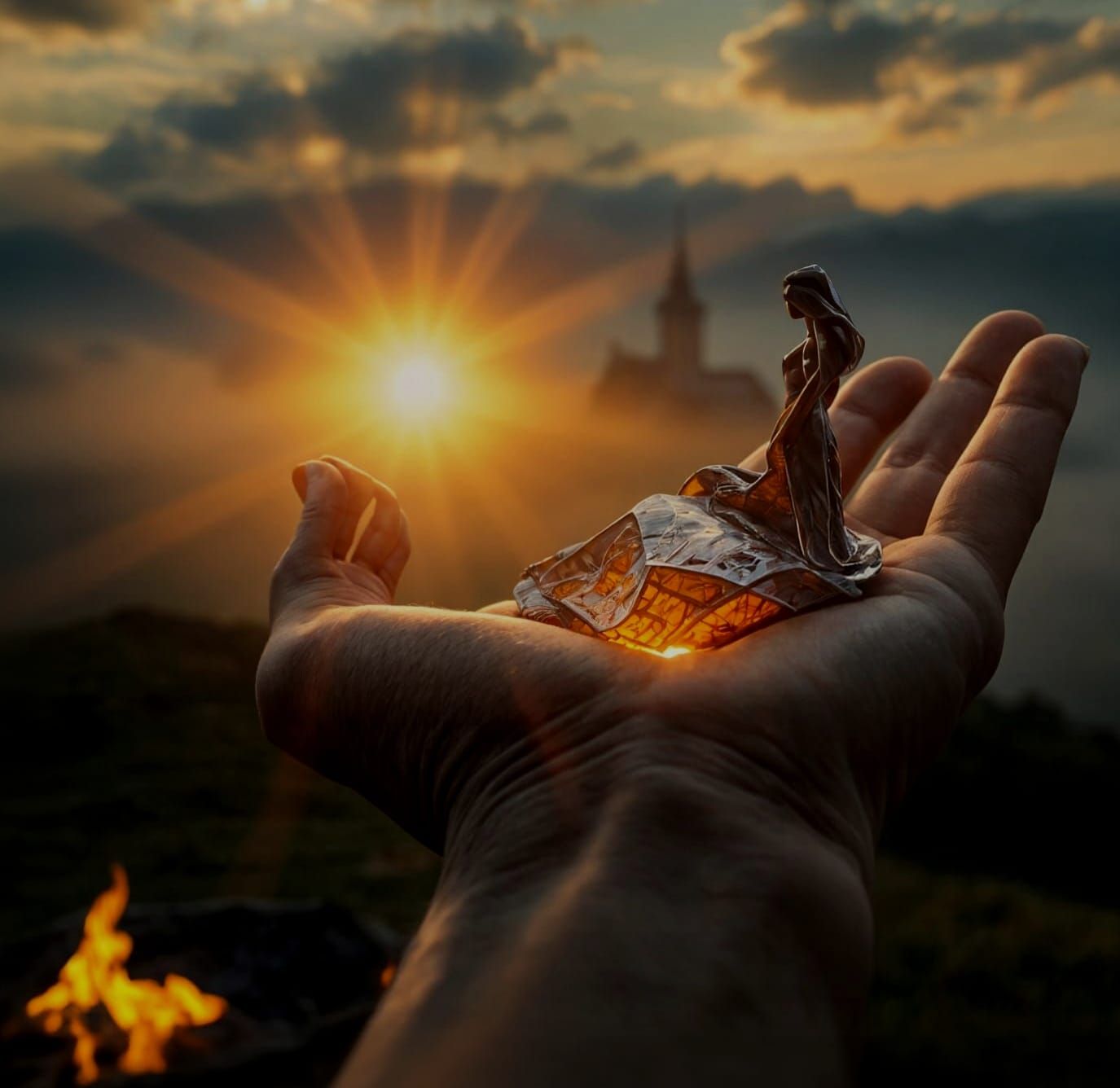 Divine Hand Holds Woman Amidst Fiery Trials