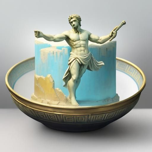 Hercules Cleanses the Augean Stables: Fresco Style