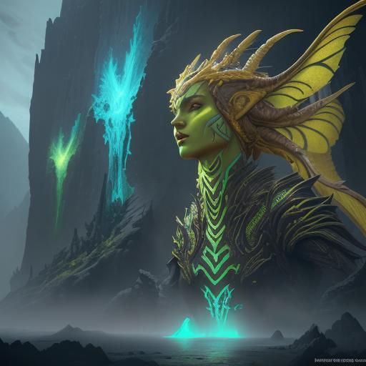 Detailed Male Na'vi Matte Painting