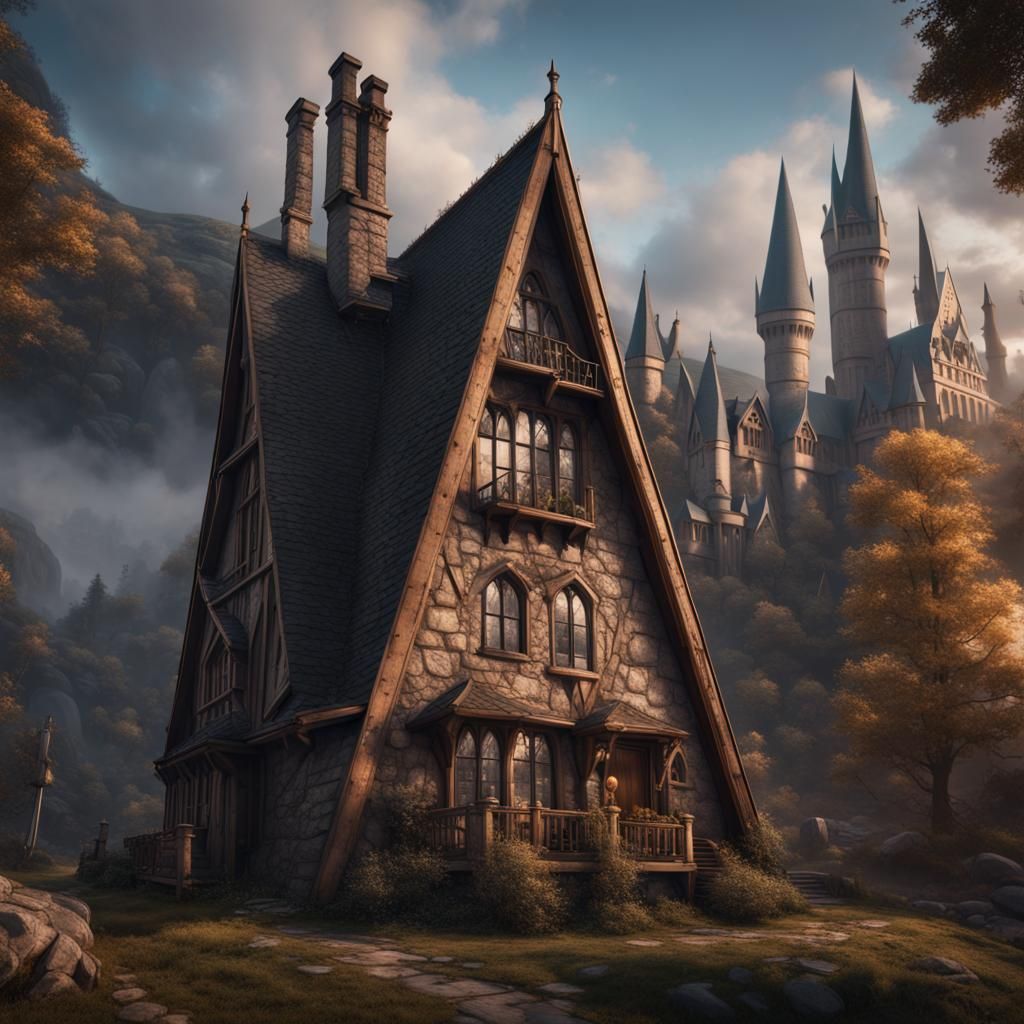 Harry Potter A-Frame in Detailed Digital Painting