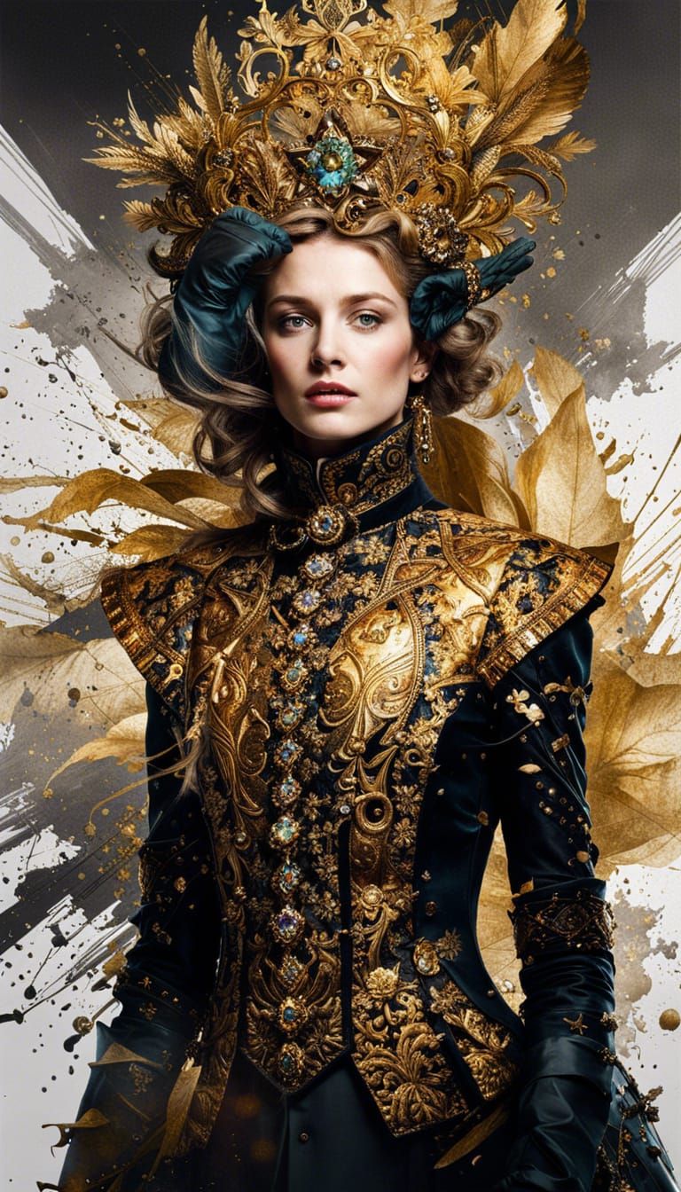 Jewish Merchant in Moscow: Inkblot Art in Amber