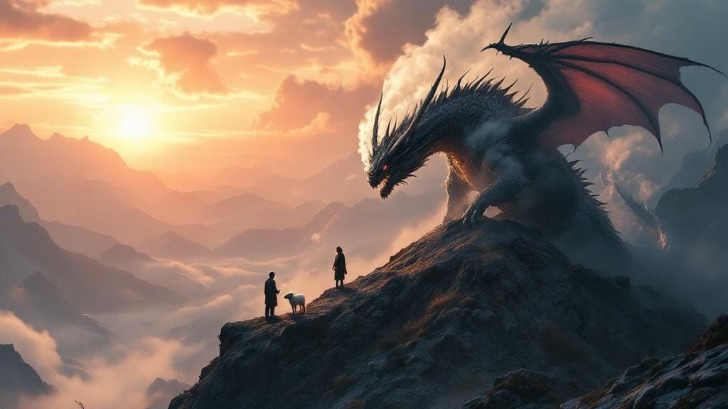 Dragon Challenge at Sunrise: Cinematic Film Aesthetic