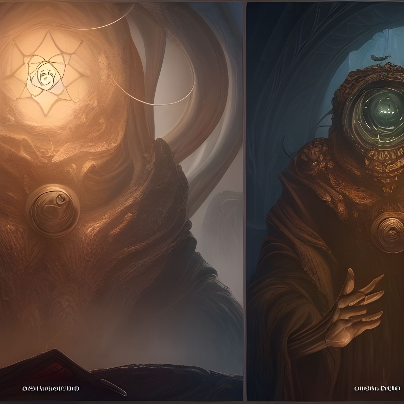 Alchemist Covered in Symbols: Hyperdetailed Fantasy Art