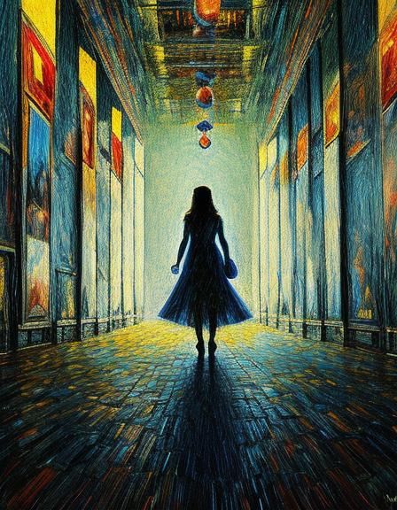 Graceful Septuagenarian Superhero in Cinematic Impressionist...