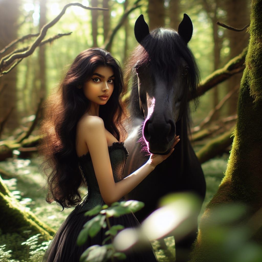 South Asian Centaur in Woodland Setting