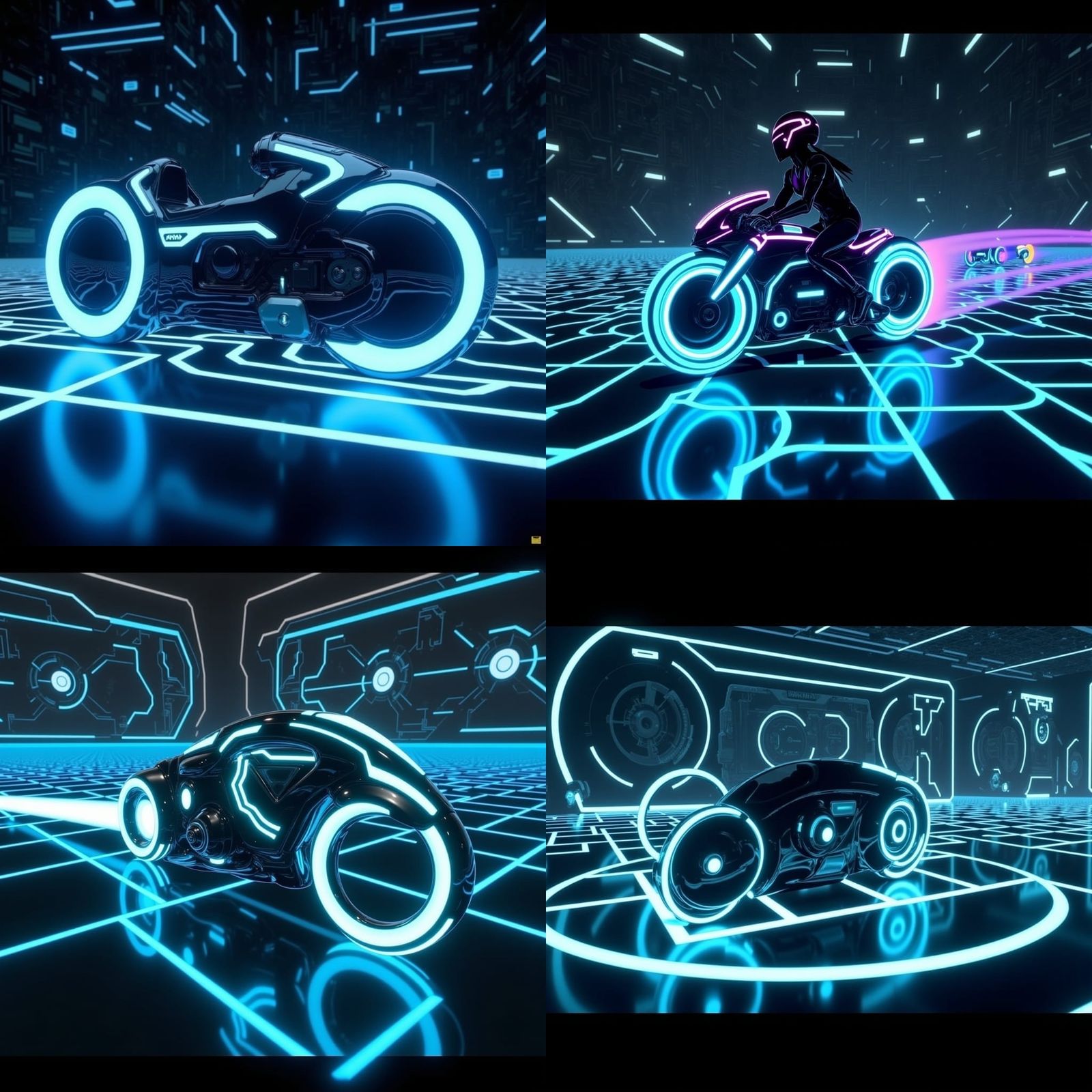 Tron Lightcycle on Star Trek Holodeck