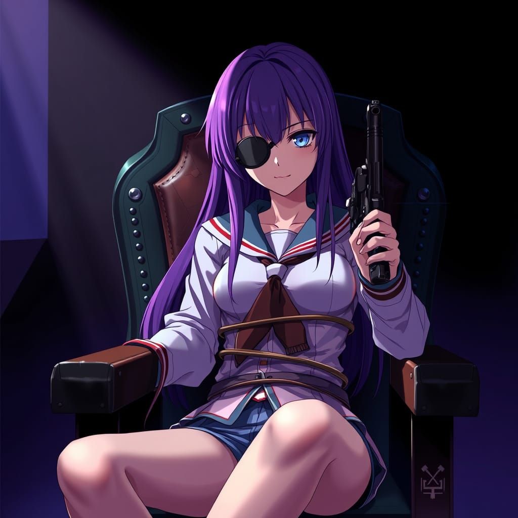 Anime Hero Bound by Makoto Shinkai-Inspired Anime Girl with ...