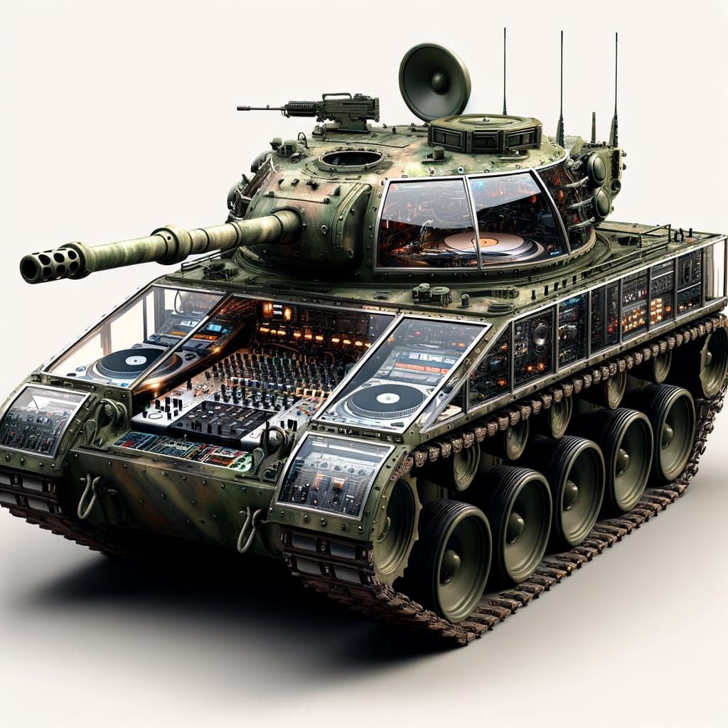 Glass Tank DJ Station: A Fusion of Warfare and Music