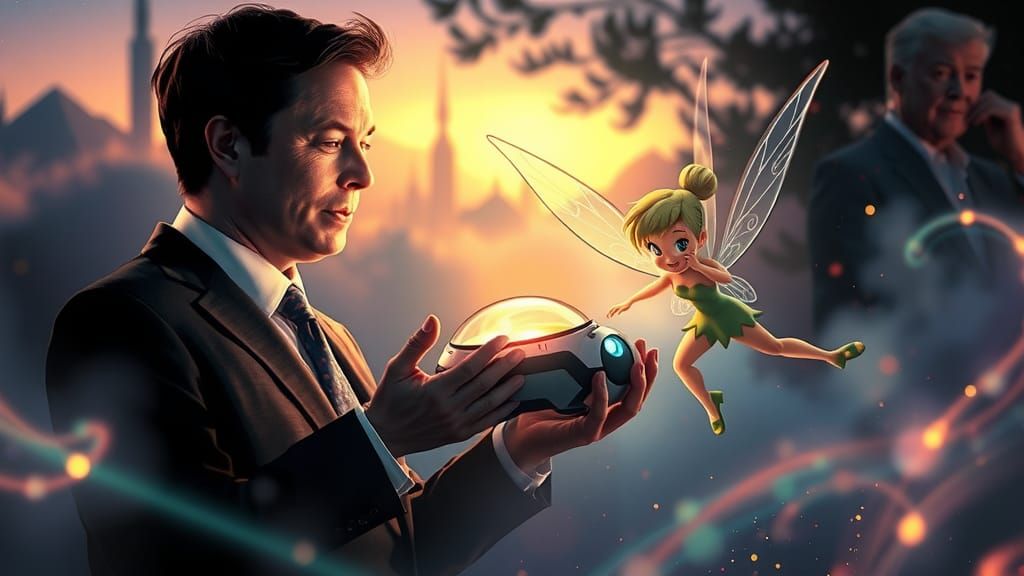 Elon Musk and Tinker Bell's Tinker Bot Prototype