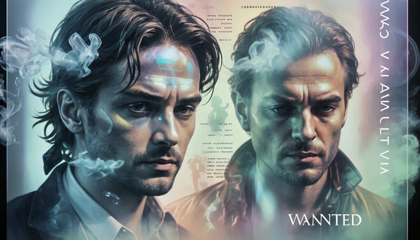 Holographic Wanted Poster in Sfumato Style