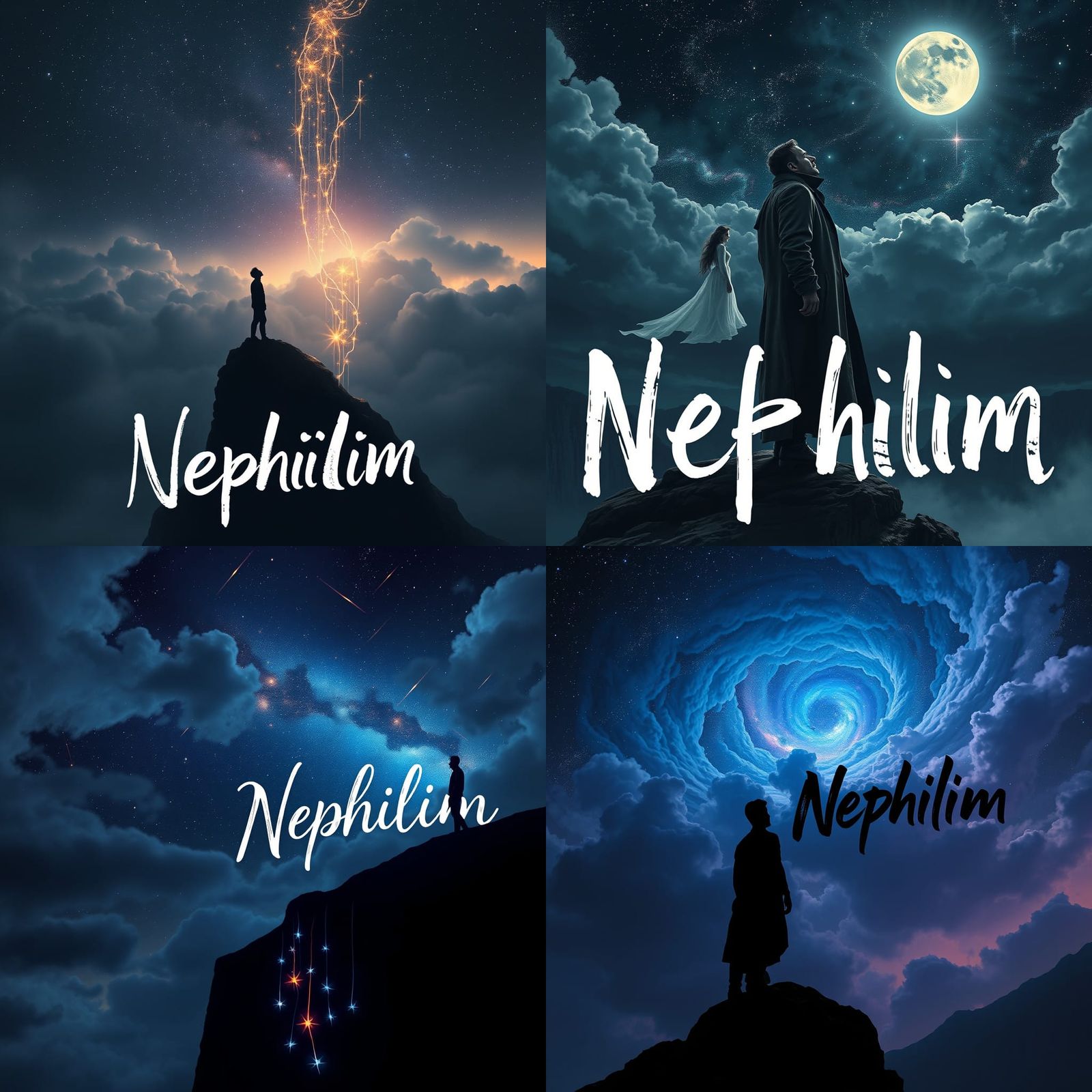 Silhouetted Regret in a Celestial Abyss