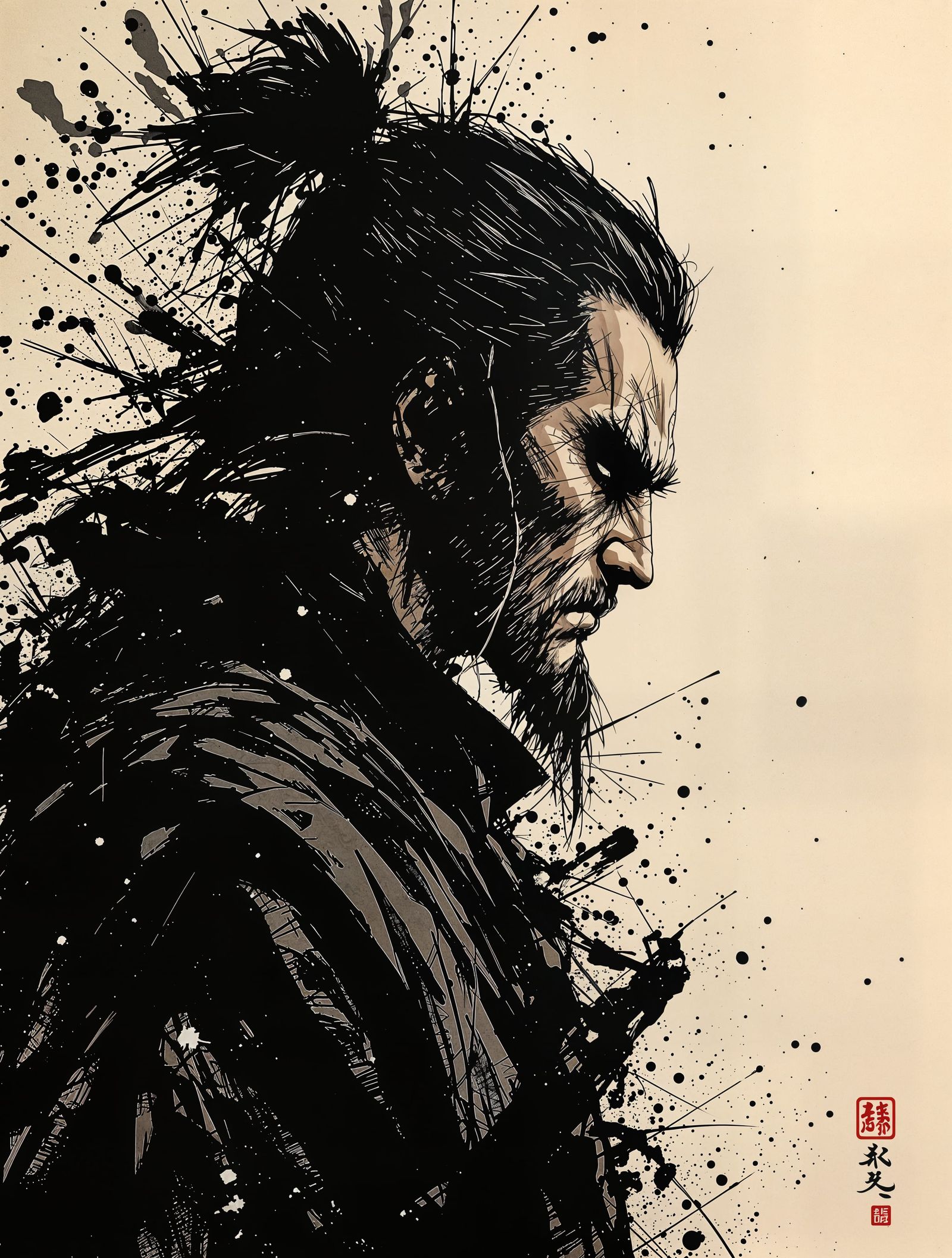 Ronin's Resolve in Ink