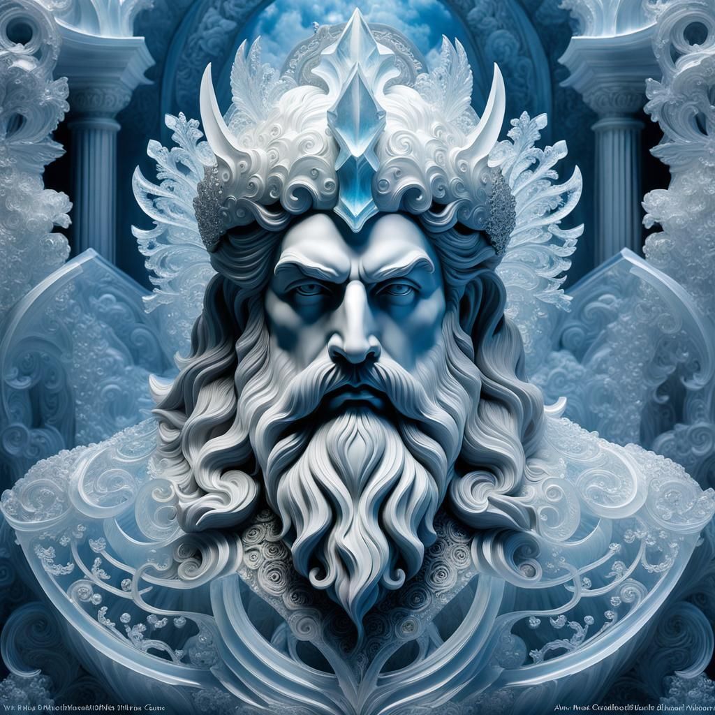 Poseidon Ice Sculpture 🔱❄️