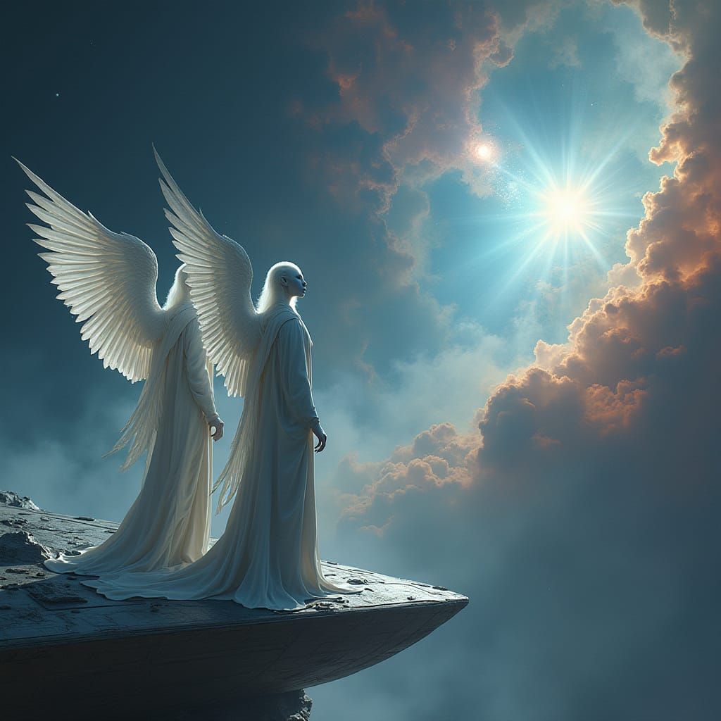 The Bright Star was studied by the Alien Angels