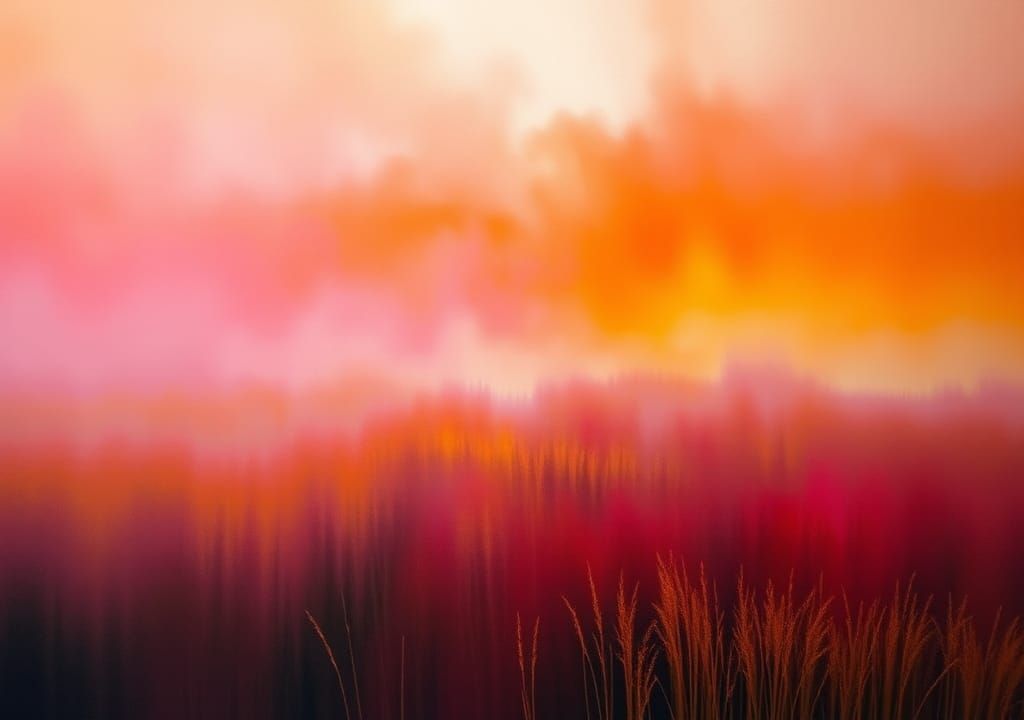 Abstract Color Field Landscape in Rothko Style